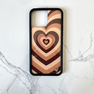 iPhone 13 Pro Max wildflower case in latte love